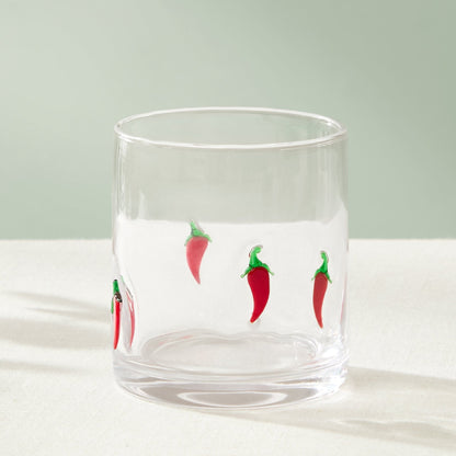 Fruity Glass Tumblers - Set of 4 - Clear
