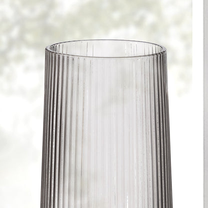 Gatsby Set of 4 Ripple Glass Highballs - Smoked