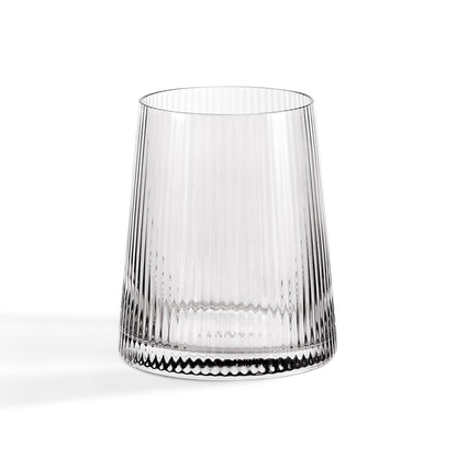 Gatsby Set of 4 Ripple Glass Tumblers - Smoked