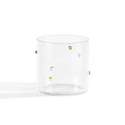 Nelly Polka Dot Glass Tumblers - Set of 4 - Clear