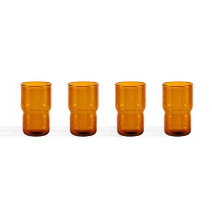 Sonne Colour Glass Highballs - Set of 4 - Amber